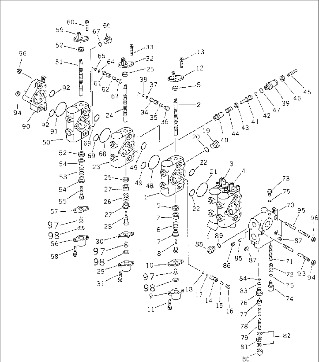 HYDRAULIC CONTROL VALVE¤ R.H. (5-SPOOL)