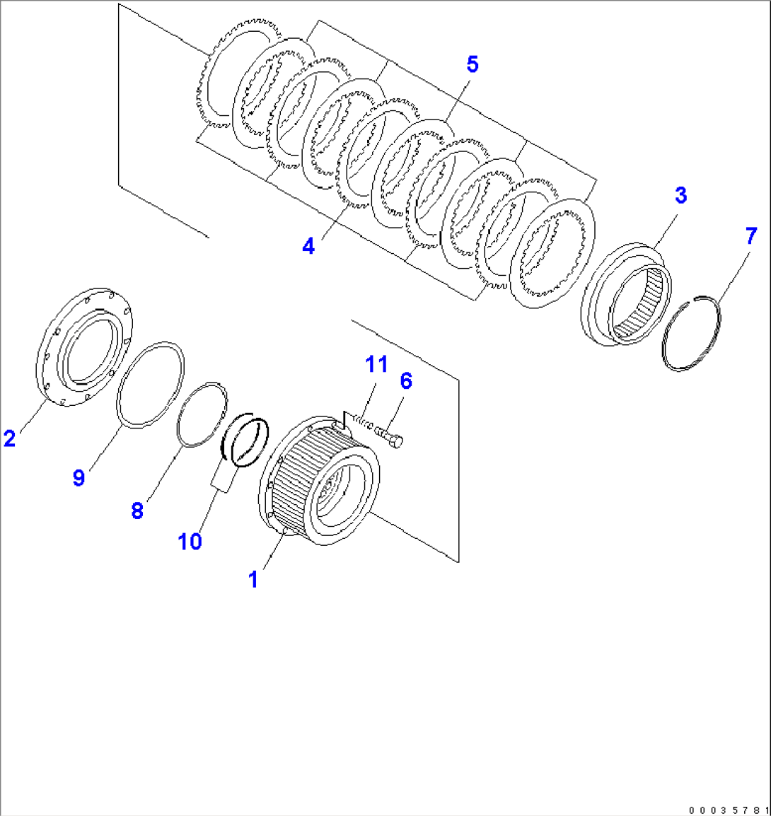 FRONT AXLE (6/6) (2.50M WIDTH)