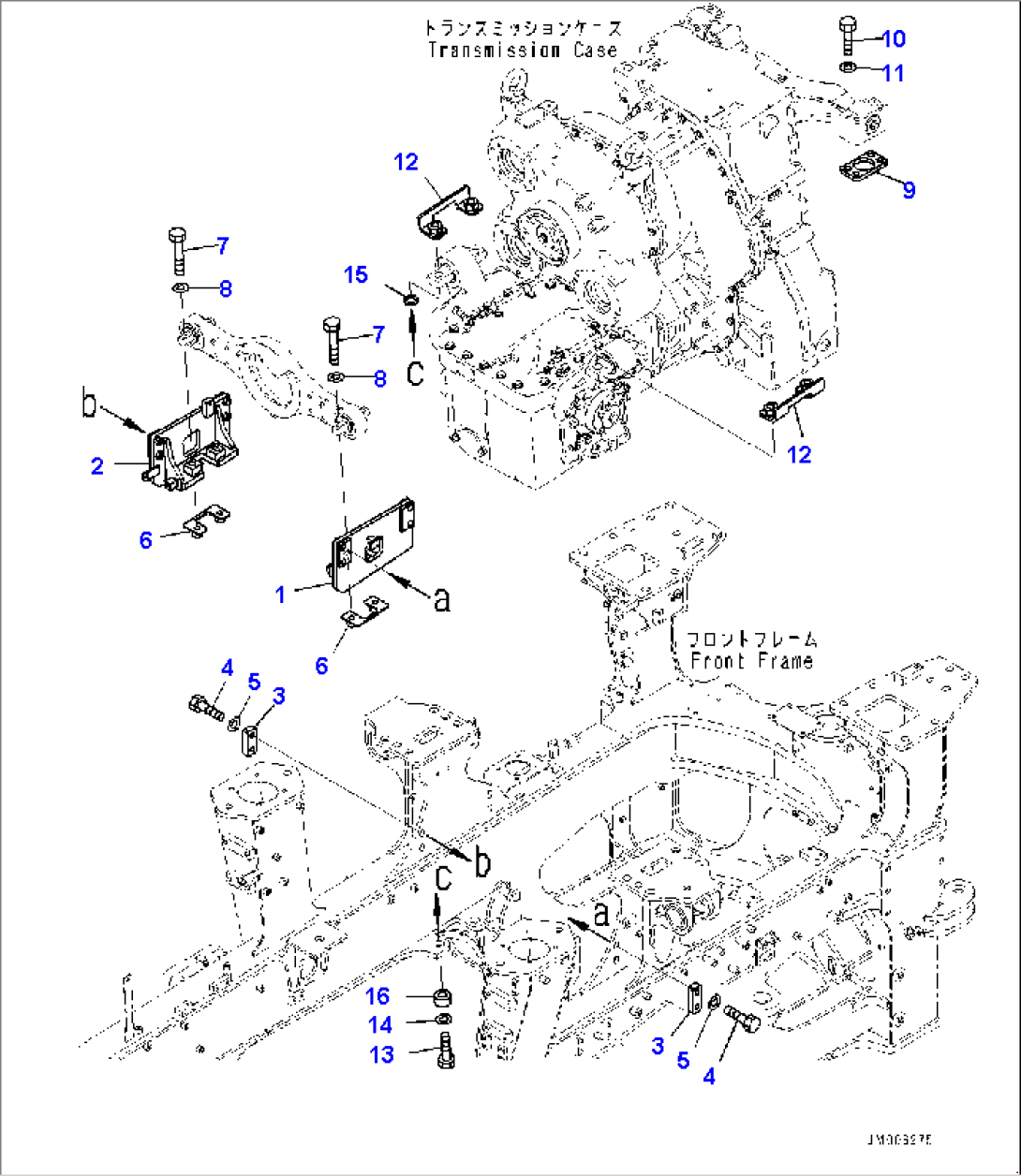 Transmission Group, Mounting (#10001-)