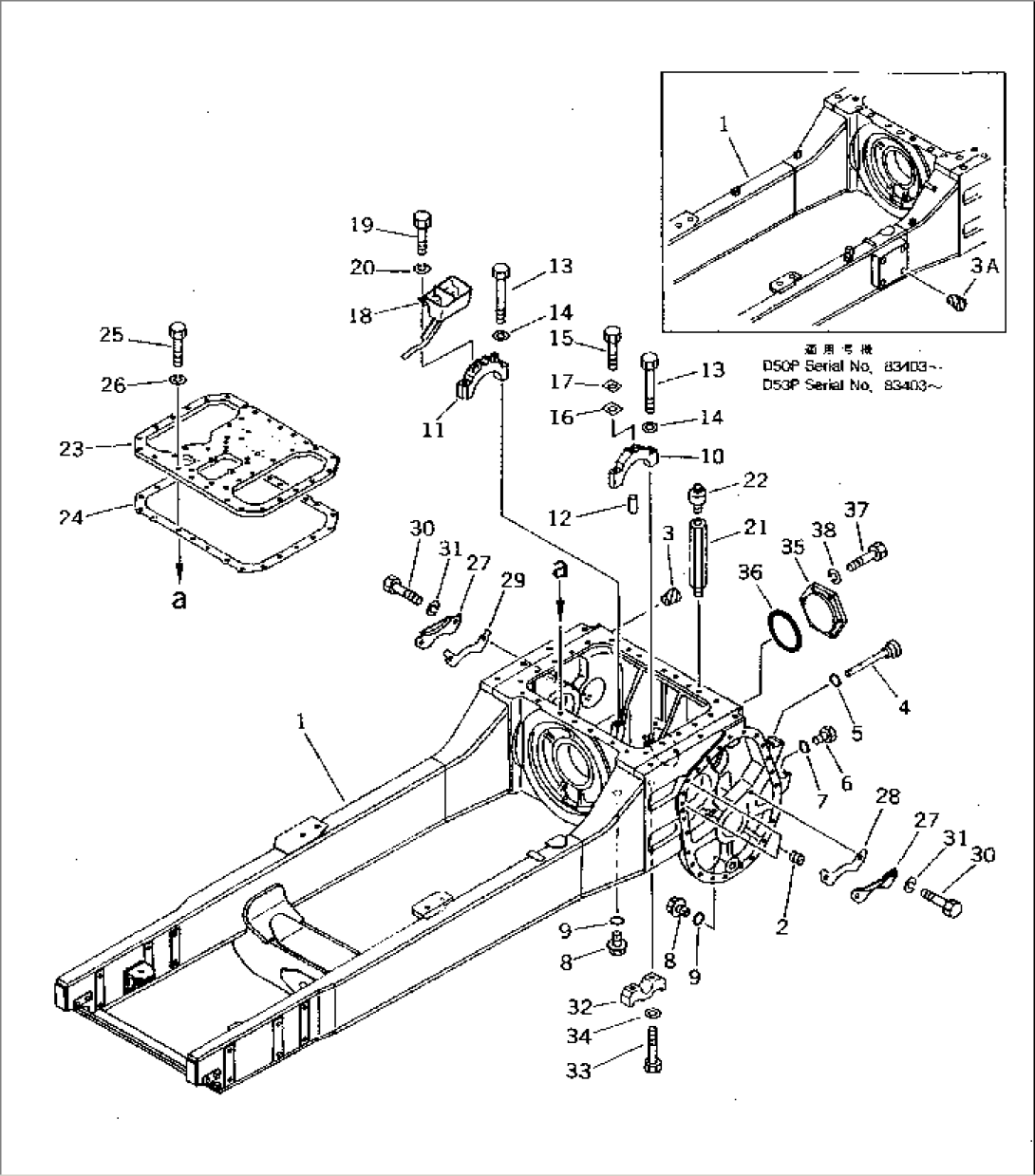 STEERING CASE AND MAIN FRAME