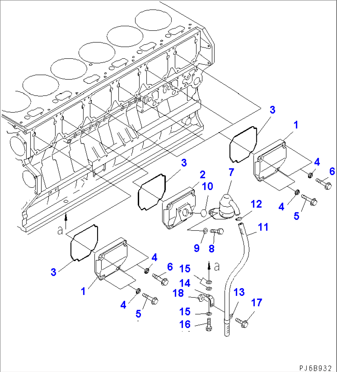 CAM FOLLOWER COVER(#310005-310648)