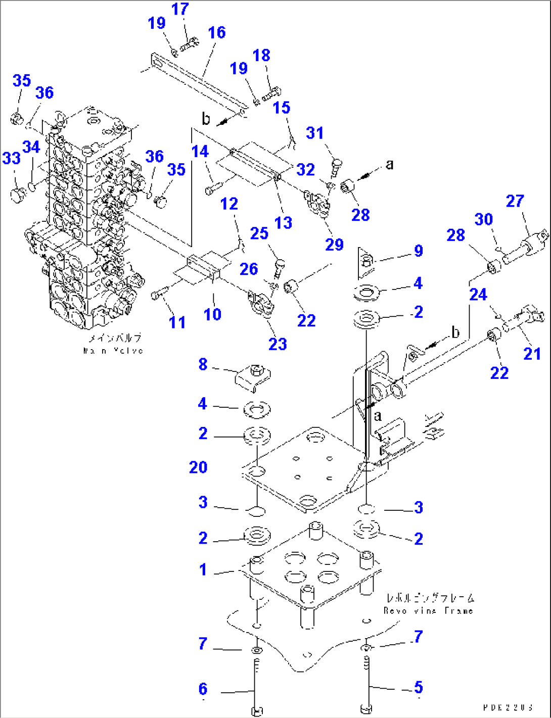 MAIN VALVE (MOUNT BRACKET) (FOR ATTACHIMENT)