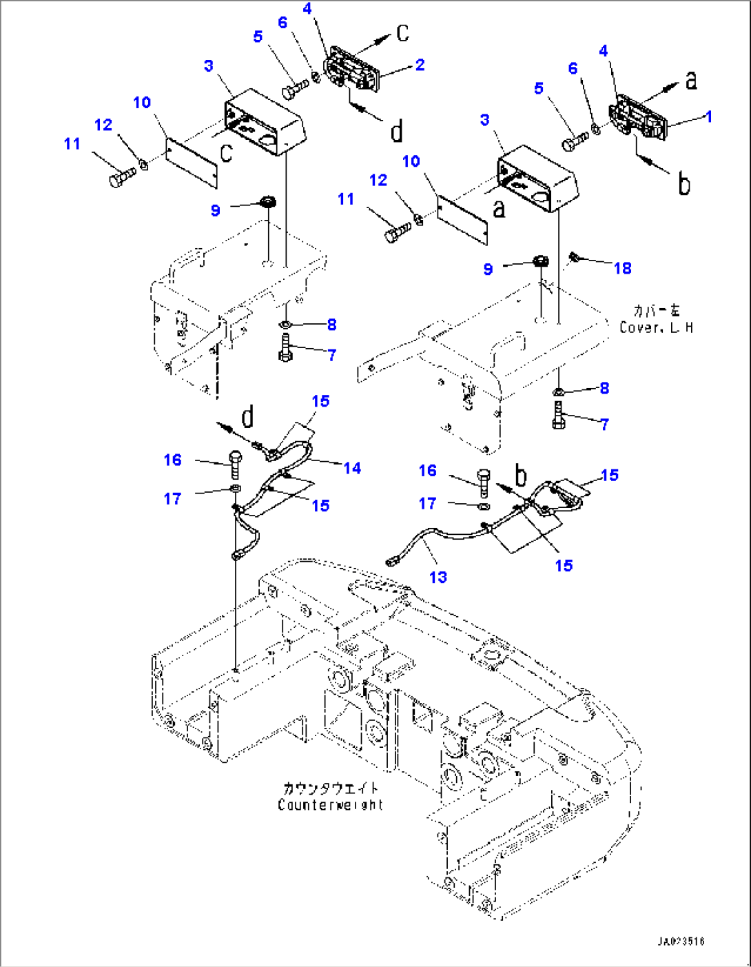 Battery Box, Rear Combination Lamp (#90216-)