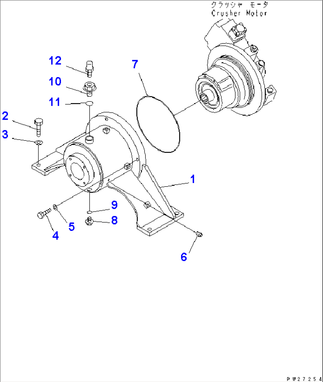 CRUSHER MOTOR (INNER PARTS) (2/2)