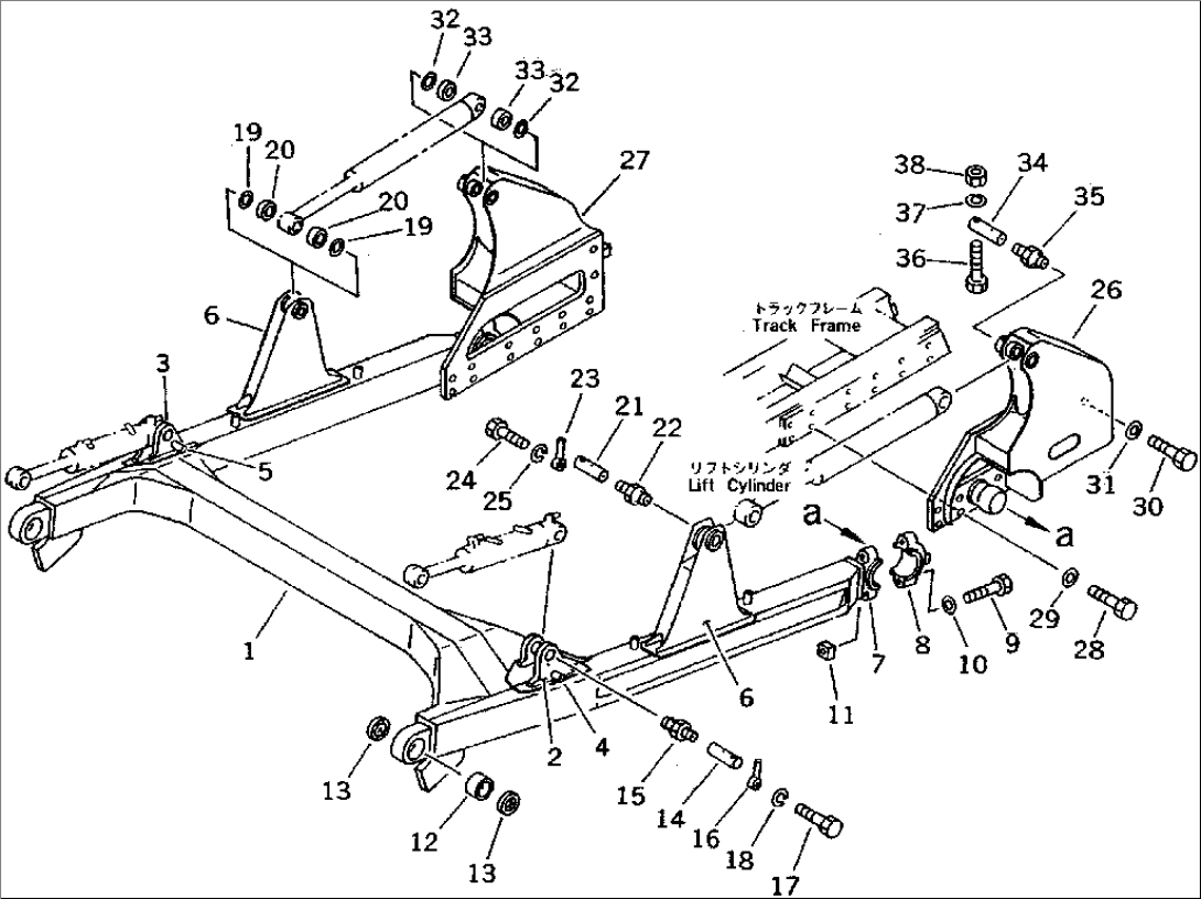 TRIMMING DOZER FRAME(#45001-47616)