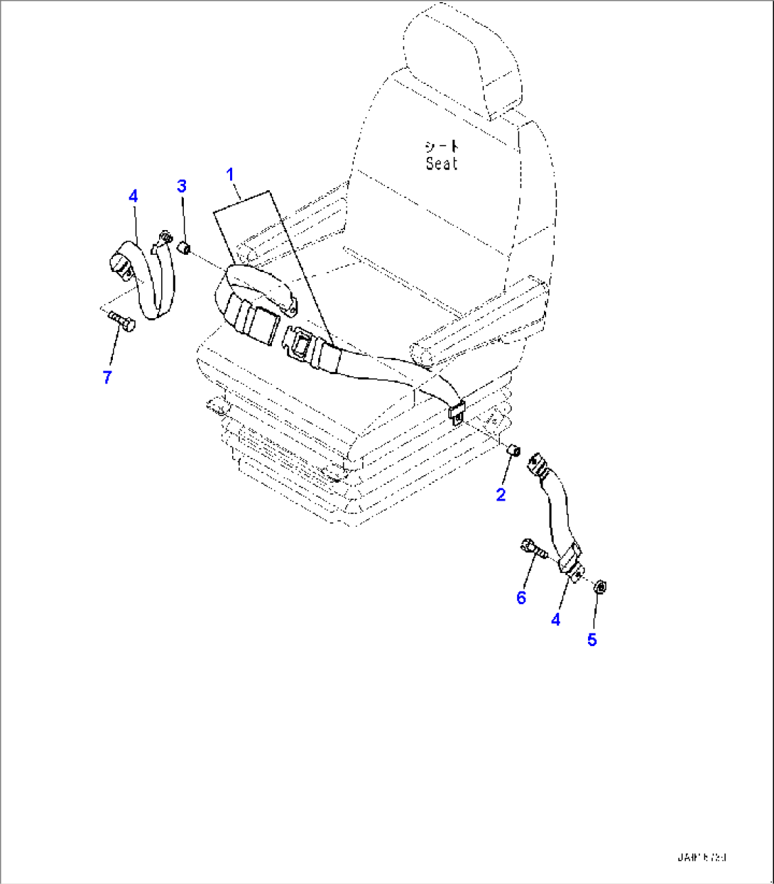 Seat Belt (#75750-)