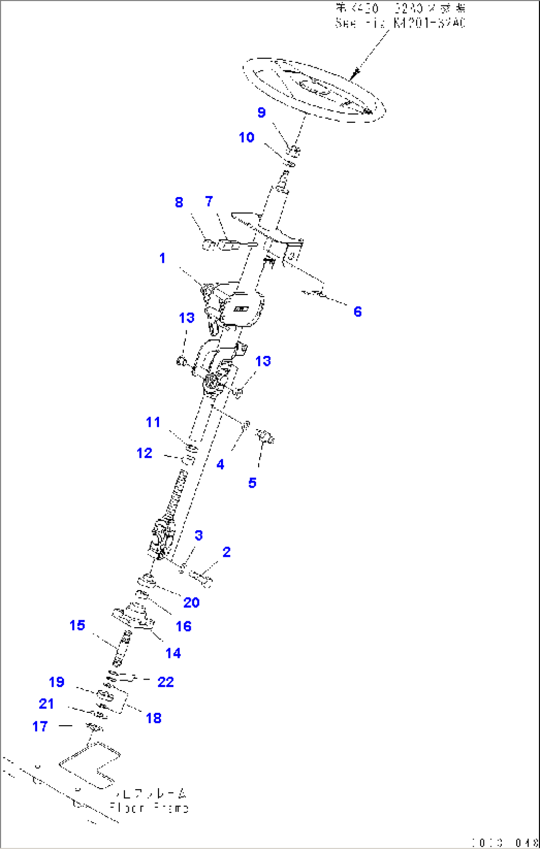 FLOOR FRAME (STEERING COLUMN)