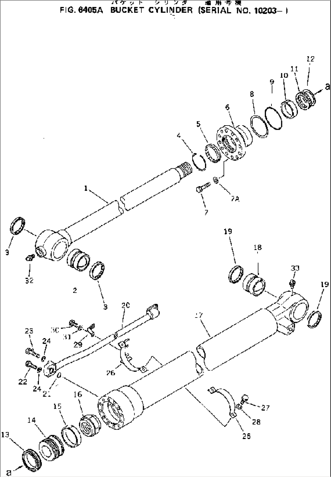 BUCKET CYLINDER(#10203-)