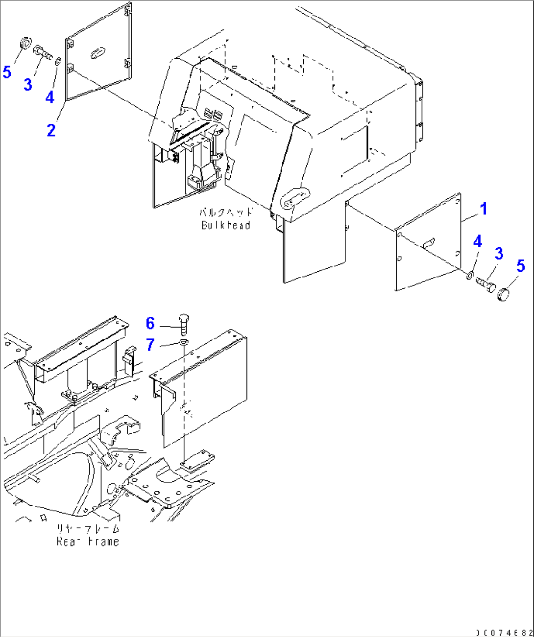 BULKHEAD (BULKHEAD MOUNTING COVER)(#51075-)