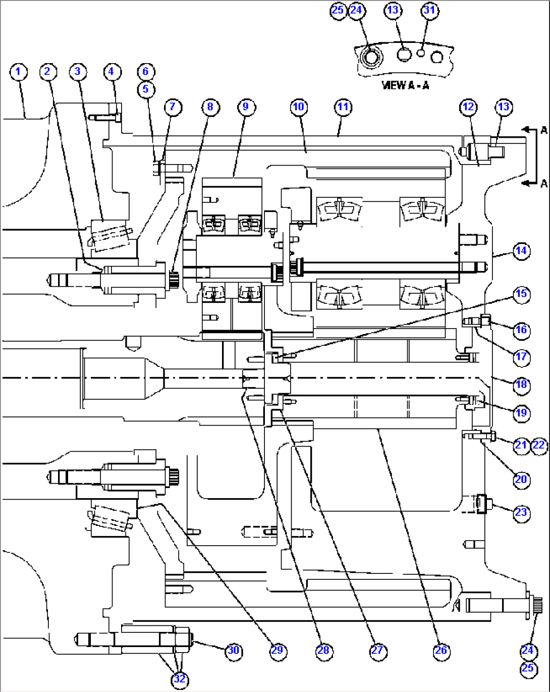 TRANSMISSION, MOTORIZED WHEEL - 1 (GE1826)