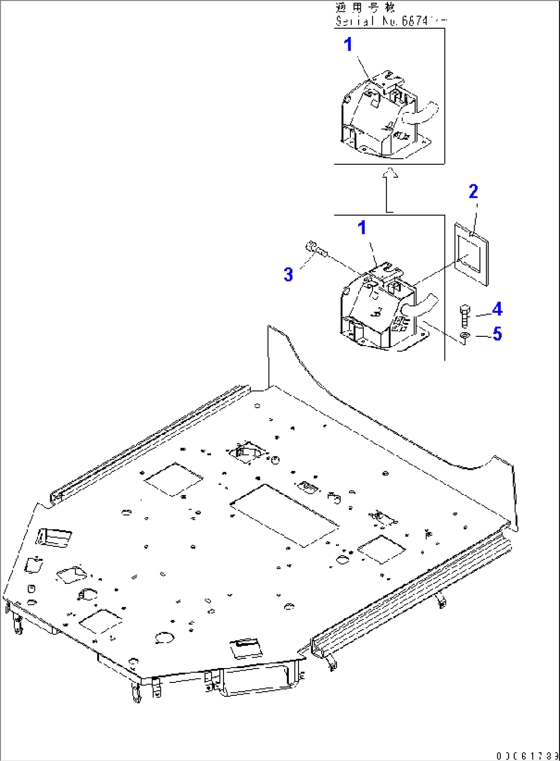 FLOOR (CONSOLE BOX) (L.H.)