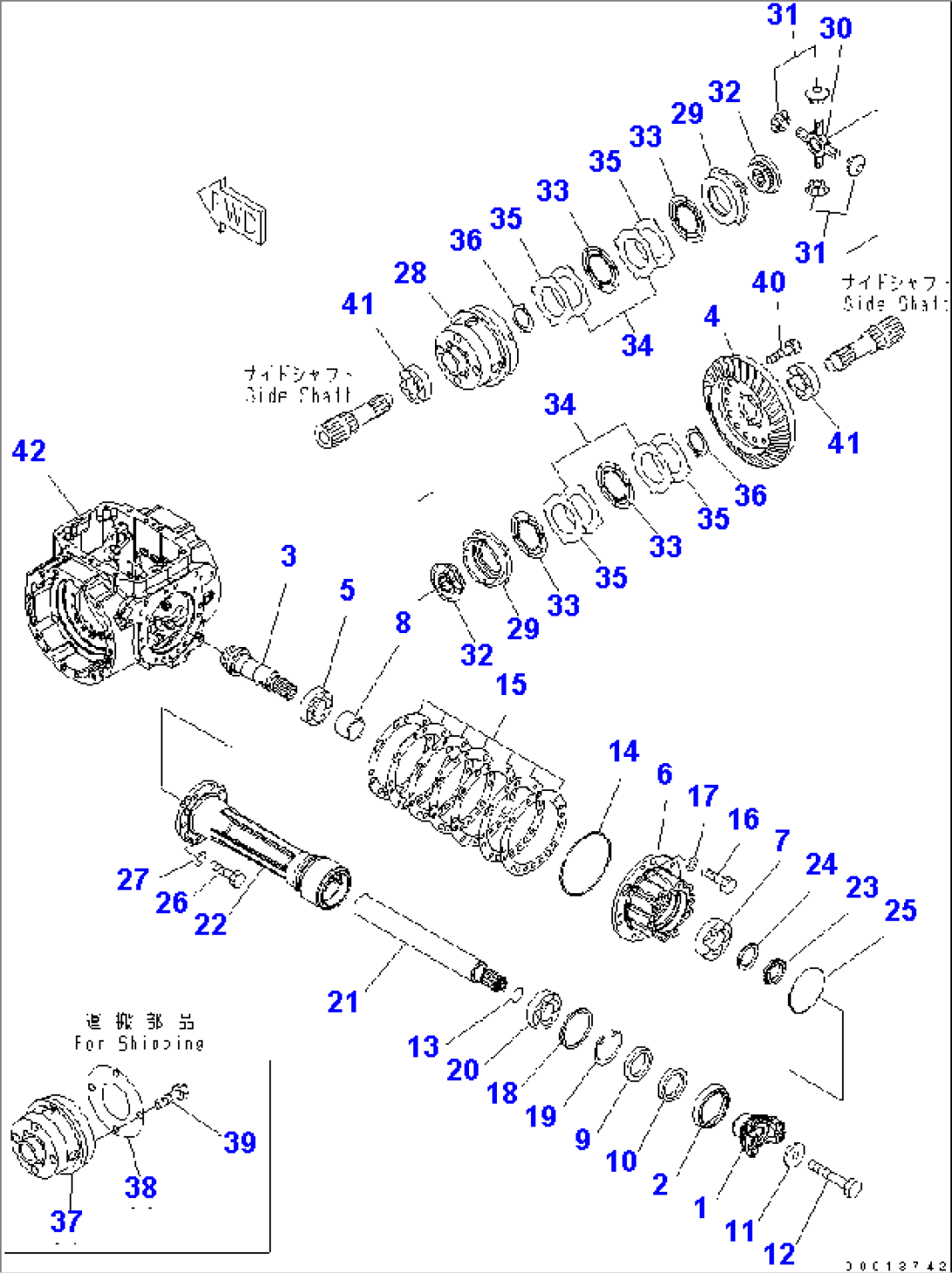 FRONT AXLE (DIFFERENTIAL) (ASD)