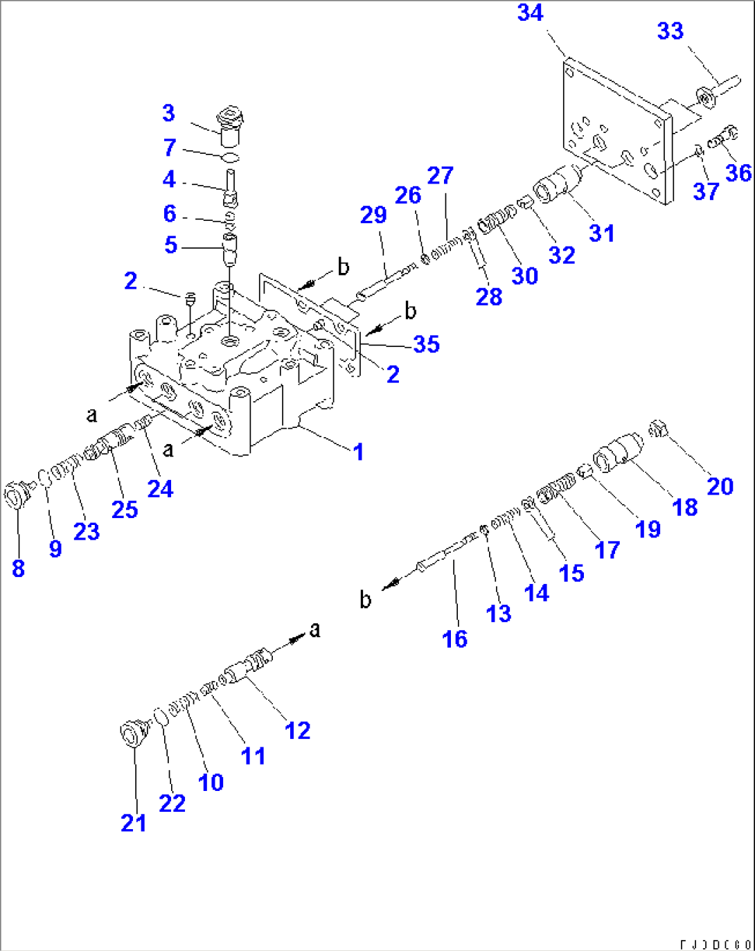 CLUTCH AND BRAKE (VALVE) (1/3)(#60884-65000)