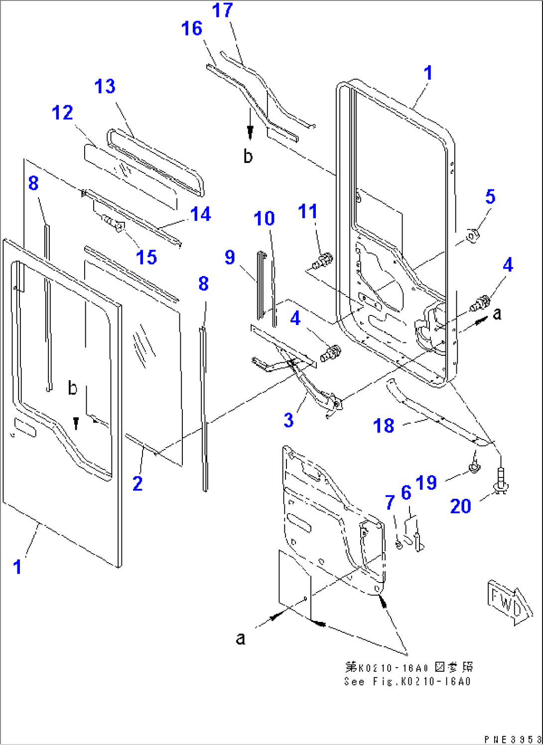 ROPS CAB (DOOR¤ R.H.)