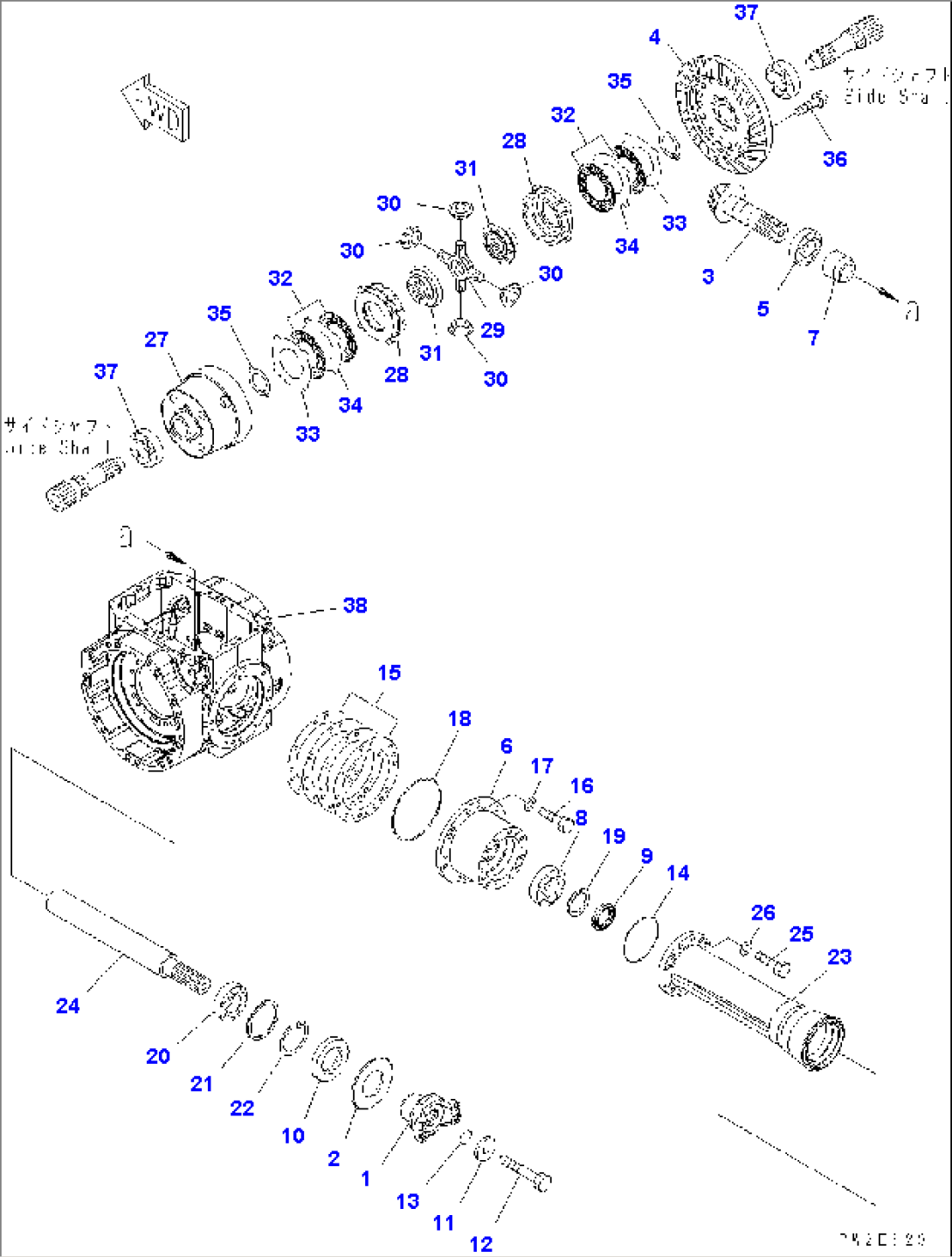FRONT AXLE (DIFFERENTIAL) (ASD)