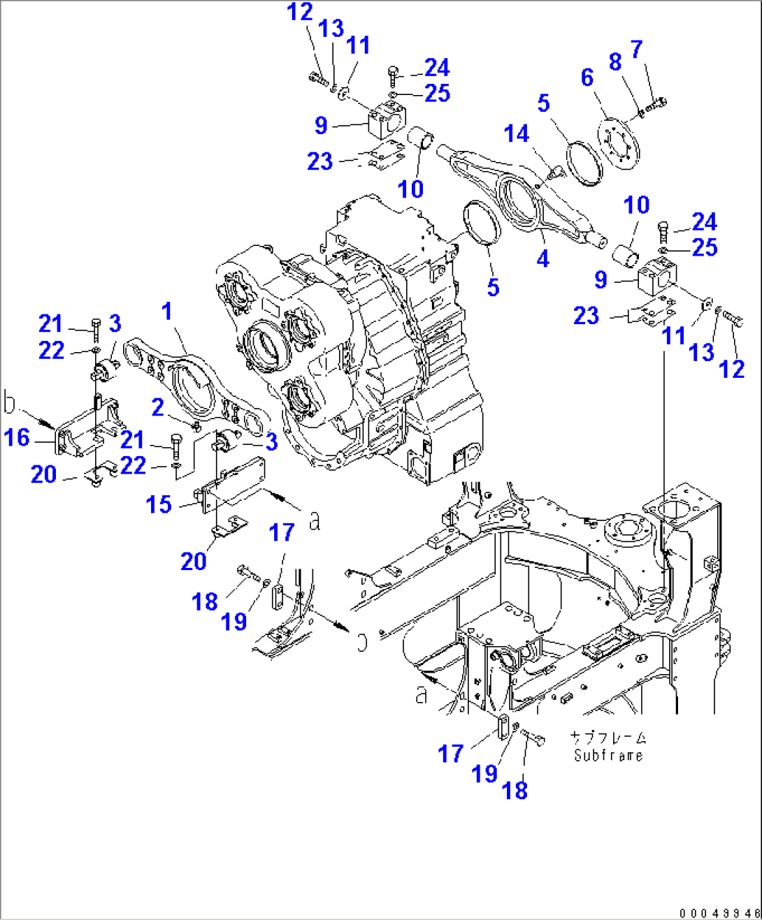 TRANSMISSION MOUNTING(#2001-)