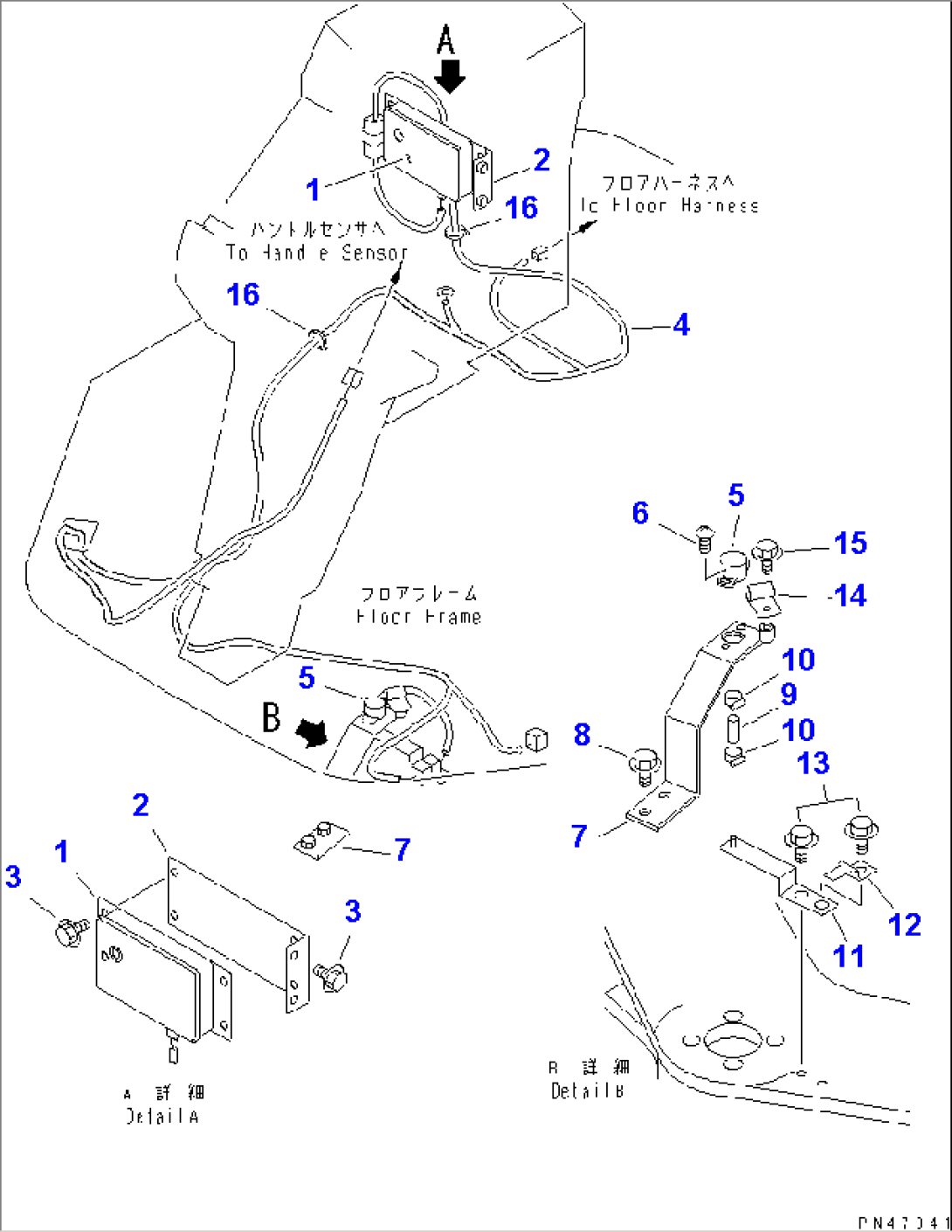 ELECTRICAL SYSTEM (ANTI SLIP STEERING SYSTEM LINE)(#60001-)
