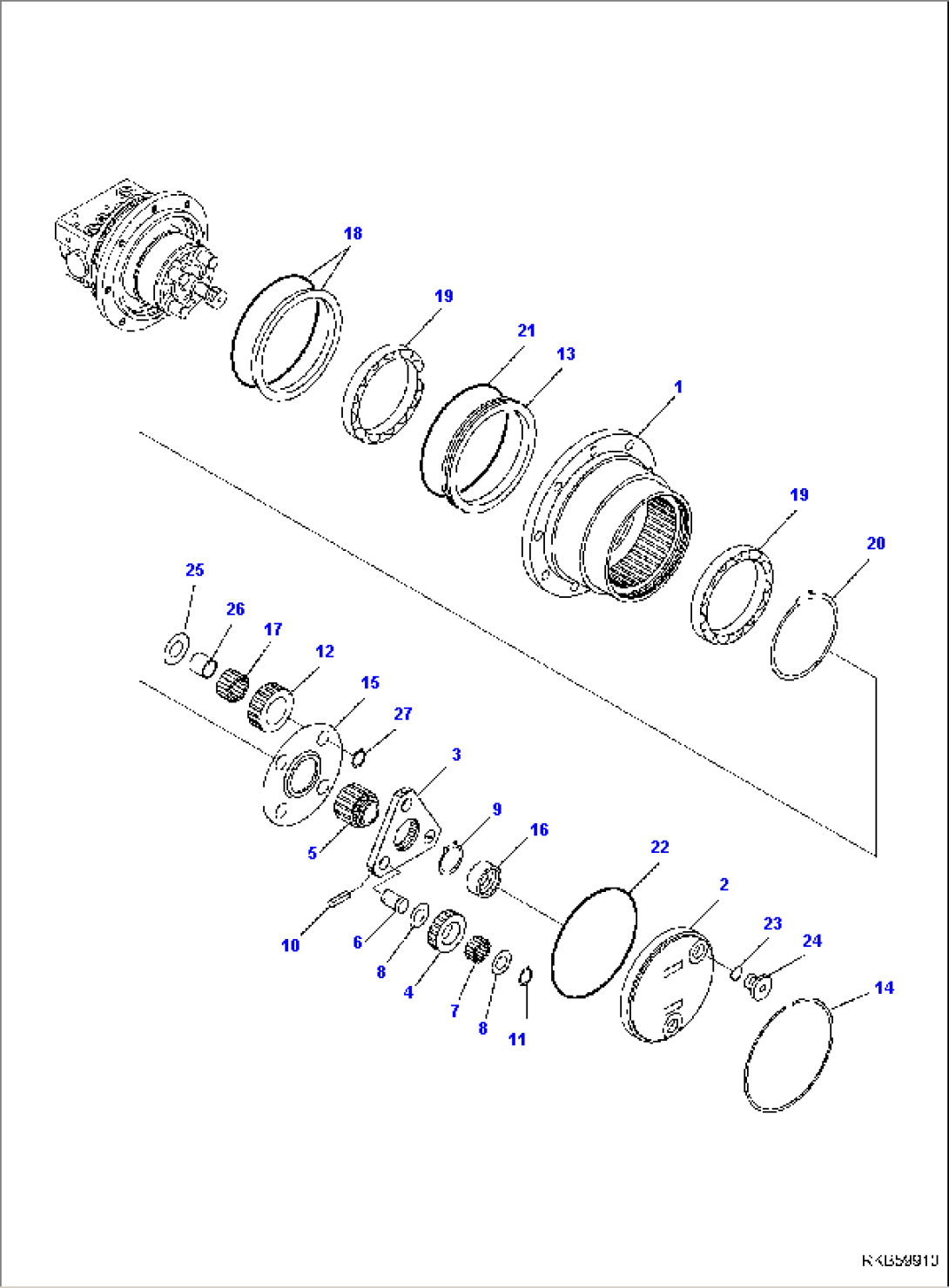 TRAVEL MOTOR (1/2)