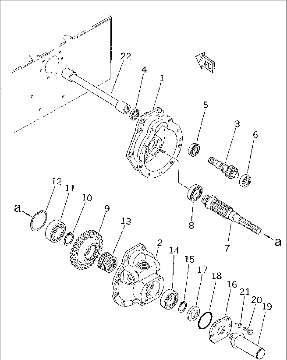 P.T.O. (SHAFT AND GEAR)