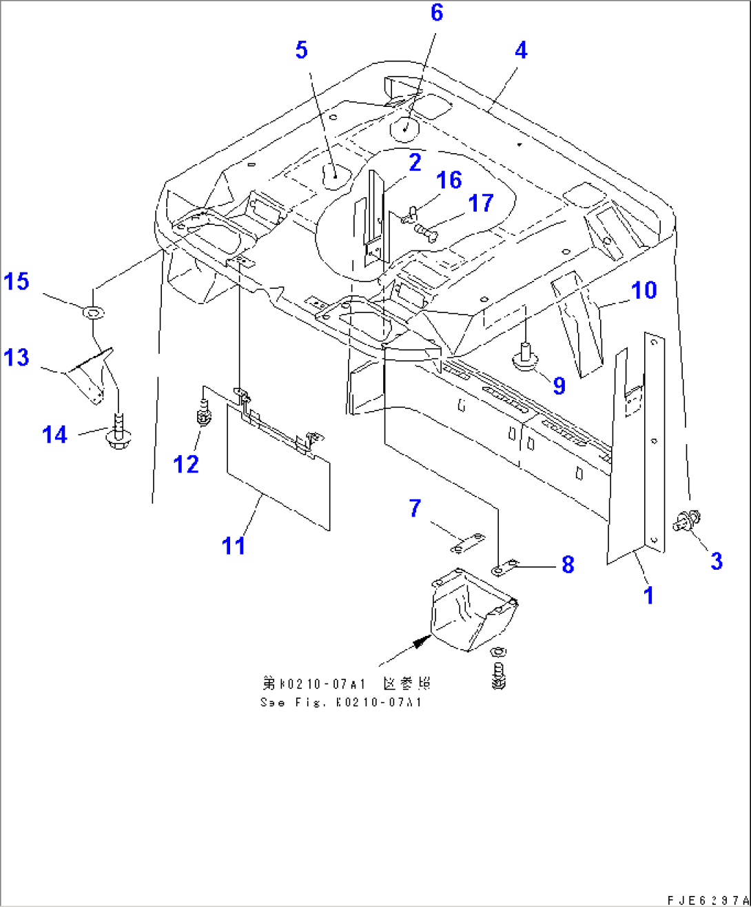 ROPS CAB (3/3) (ROOF) (KOHAG)