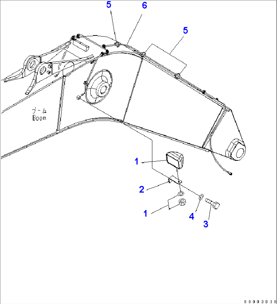 1-PIECE BOOM (WORK LAMP)