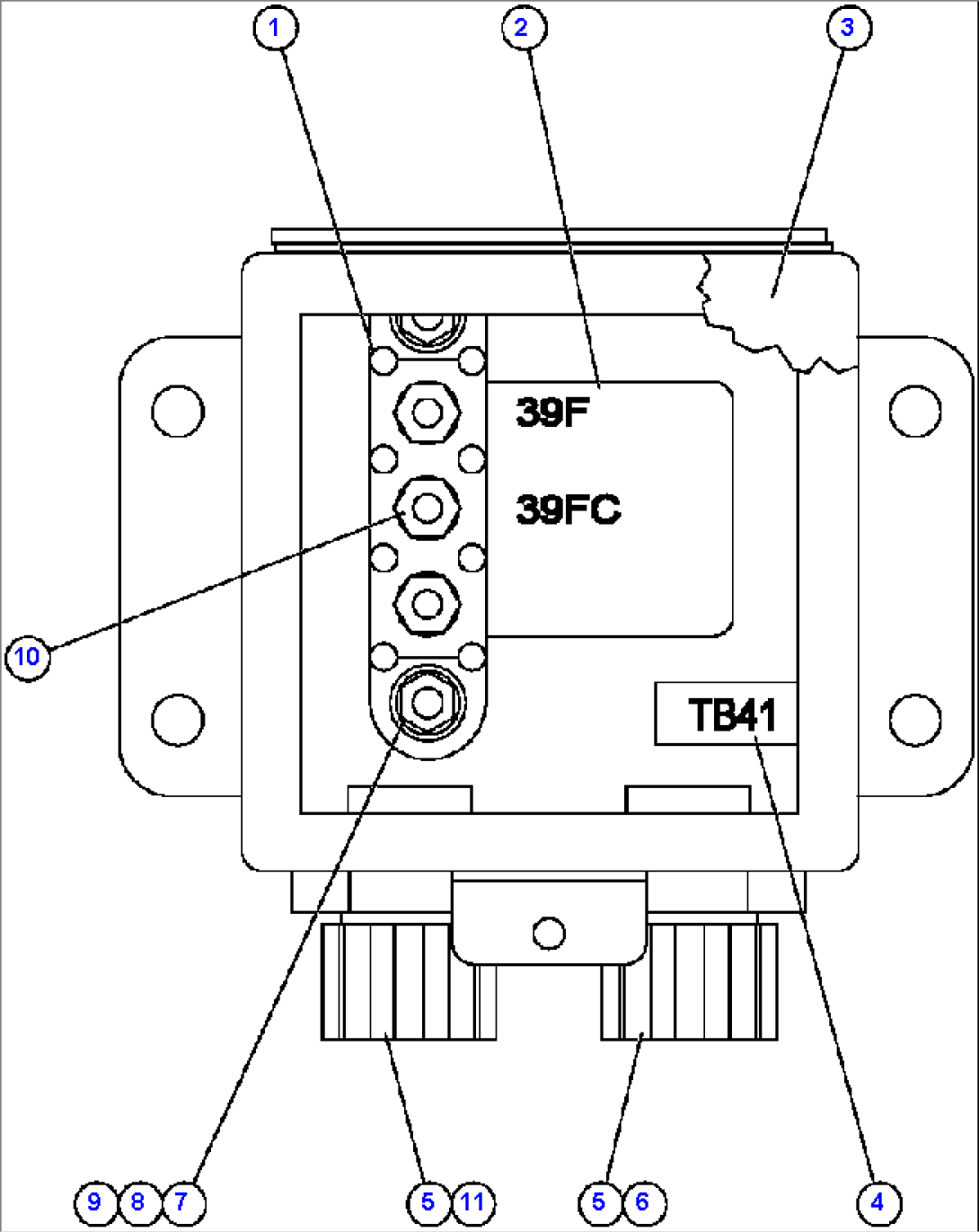 JUNCTION BOX ASSEMBLY - R.H. (EK7633)