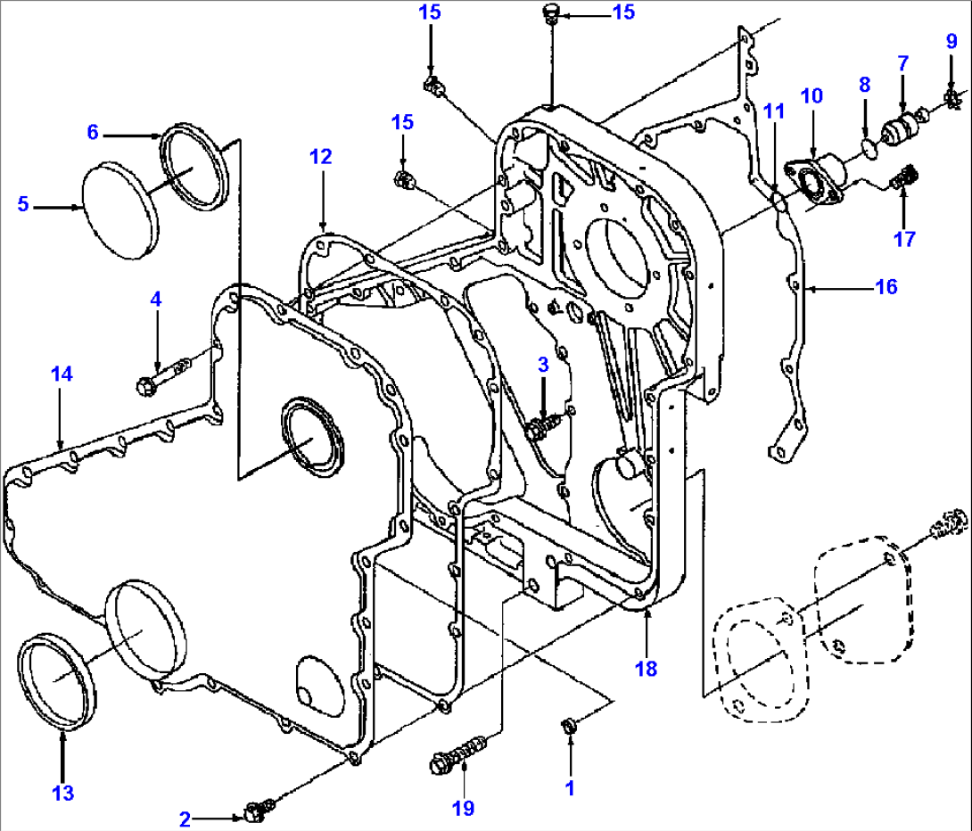 FRONT GEAR COVER EARLY VERSION