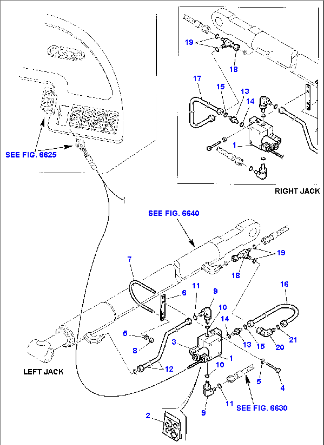 HYDRAULIC PIPING (SHOVEL TIPPING CYLINDER) (ELECTRIC SAFETY VALVE)