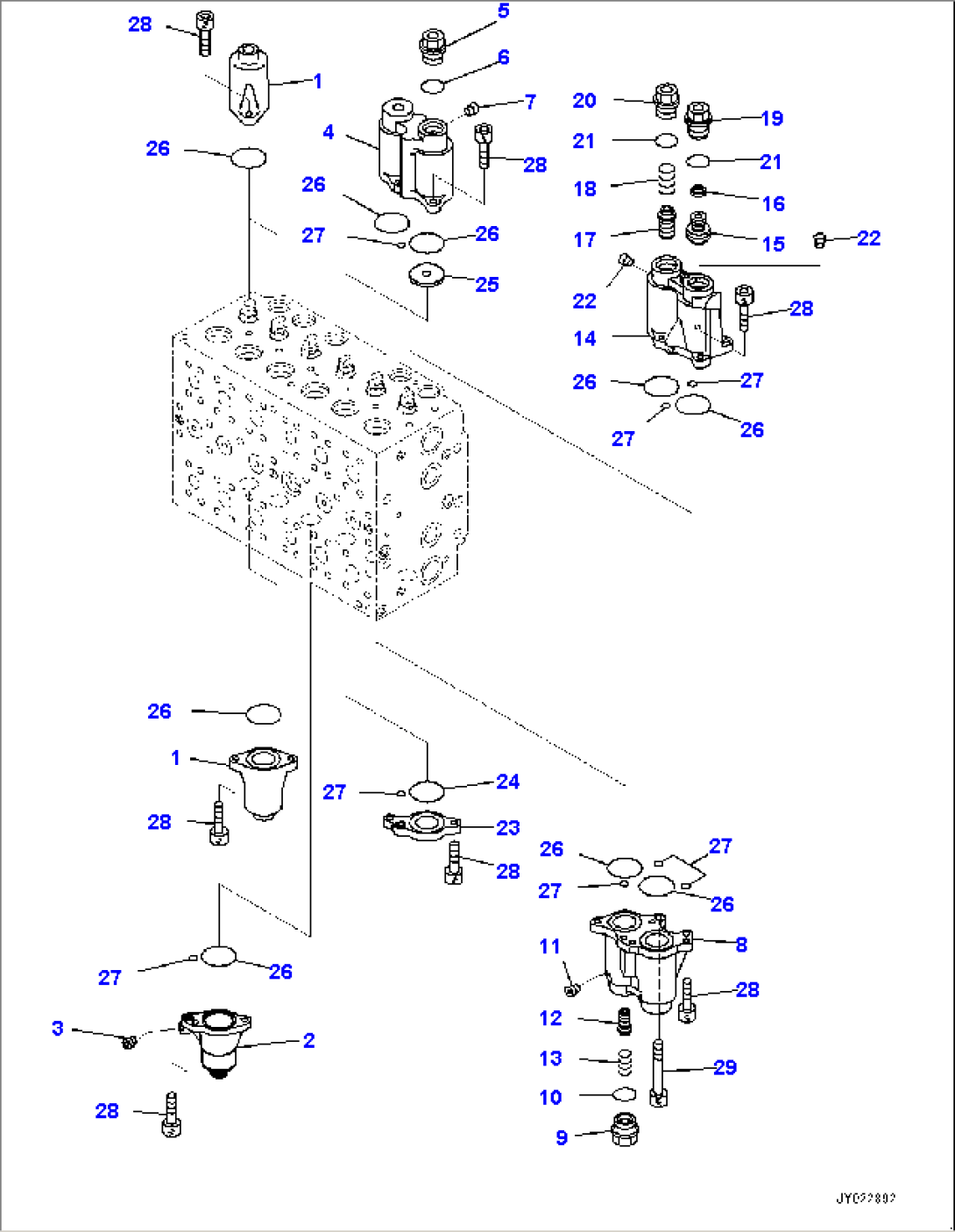 Control Valve, Inner Parts (2/24) (#1001-)