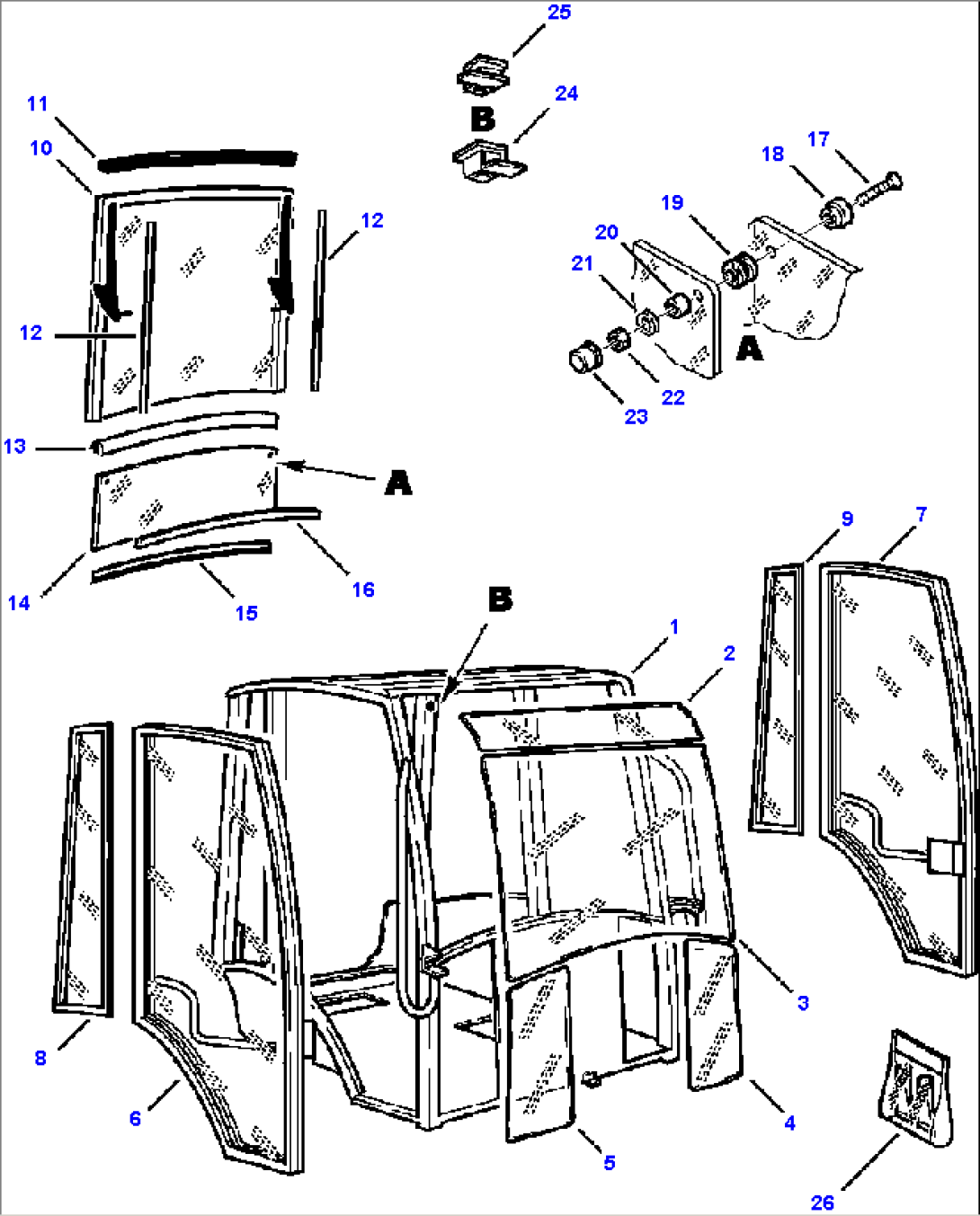 FIG. K5200-01A1 CAB - COMPLETE UNIT