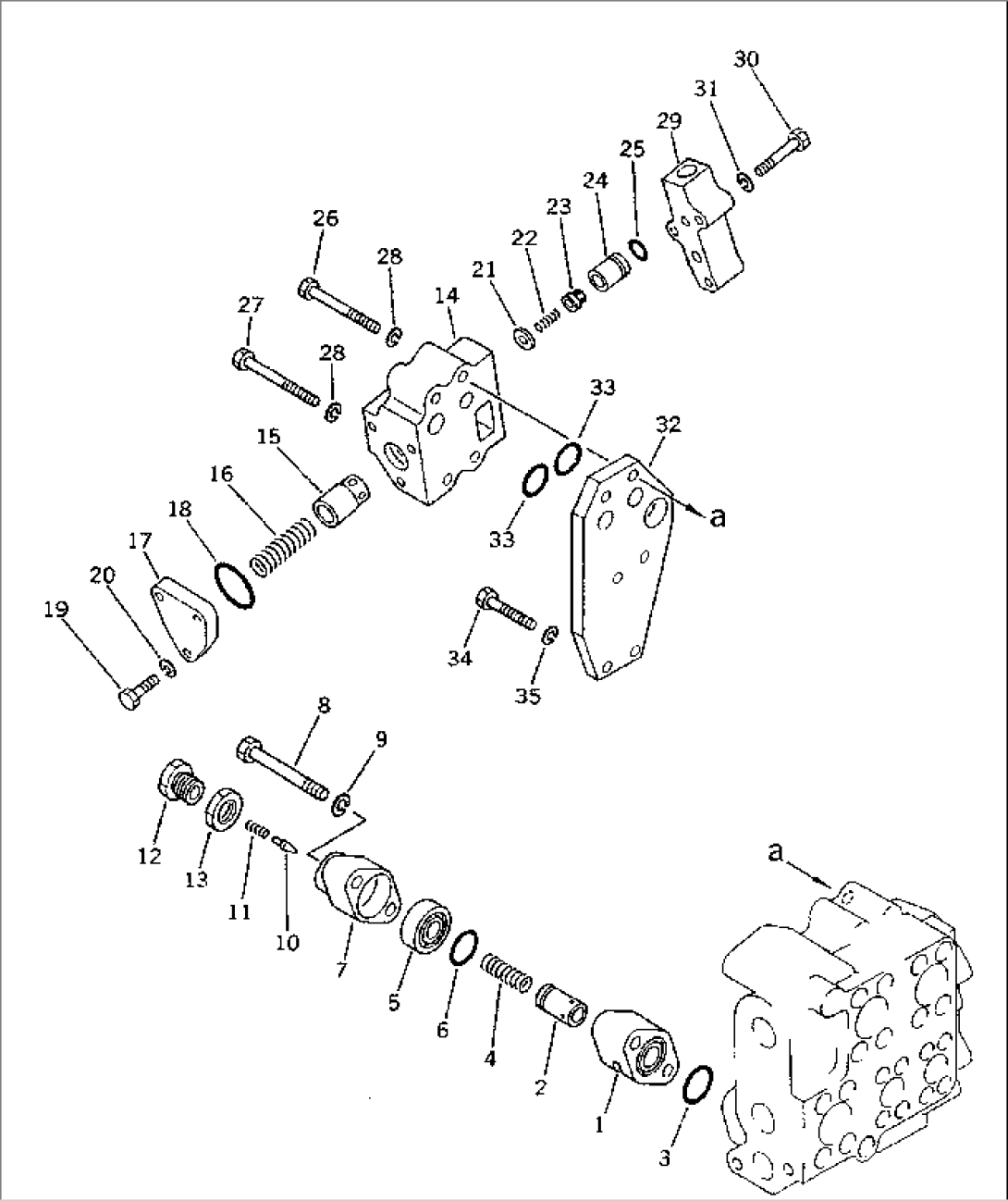 HYDRAULIC TANK AND VALVE (4/4) (FOR STRAIGHT TILT DOZER) (FOR MECHANICAL ANGLE POWER TILT DOZER)