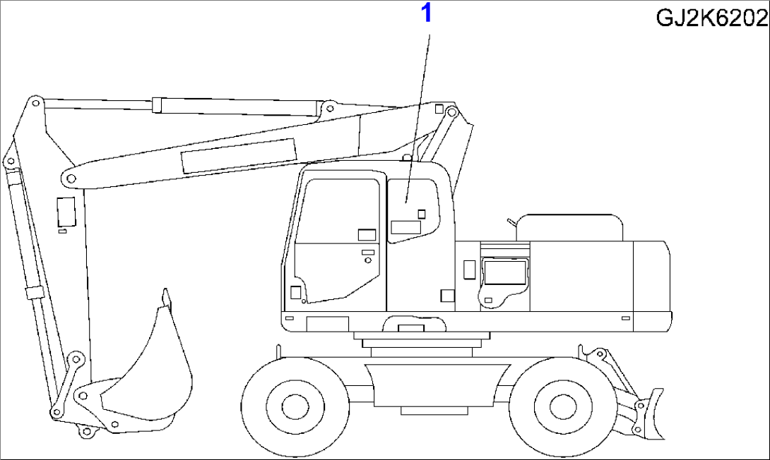 ADDITIONAL DECALS (TWO-PIECE BOOM - 2.75M WIDTH AXLE)