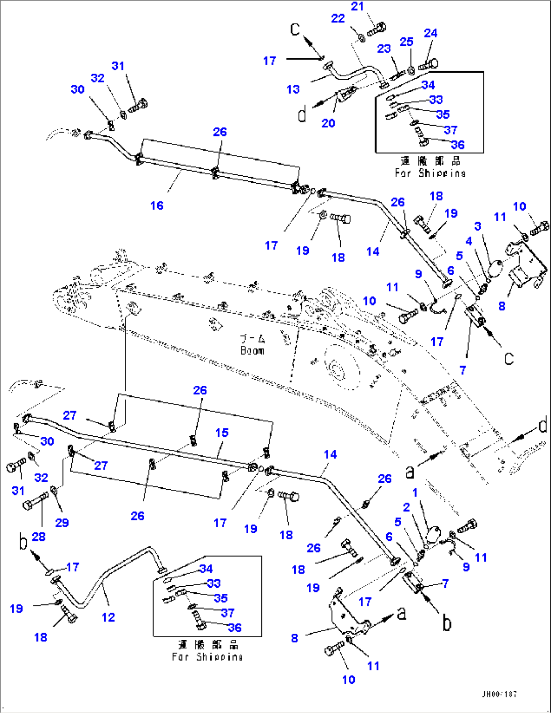 Boom, Additional Piping (#65001-65003)