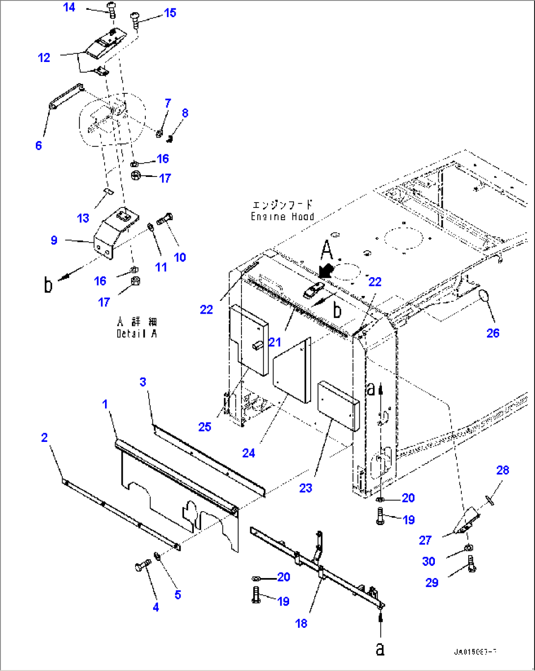 Engine Hood, Sheet (#80001-)
