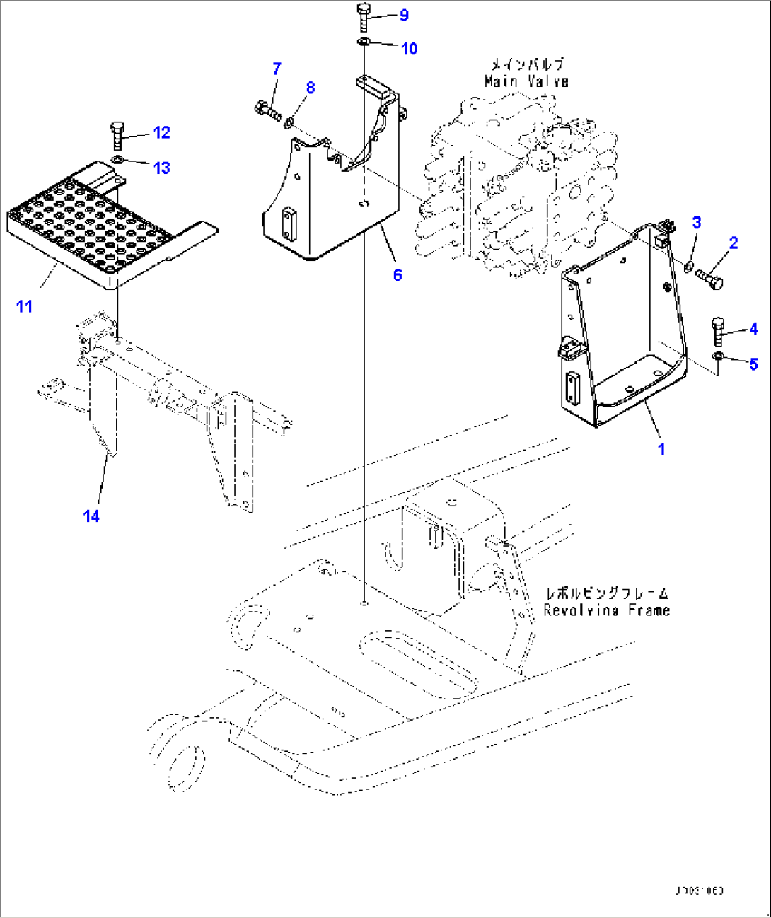 Main Control Valve, With Provision For Breaker, Bracket and Step (#65001-)