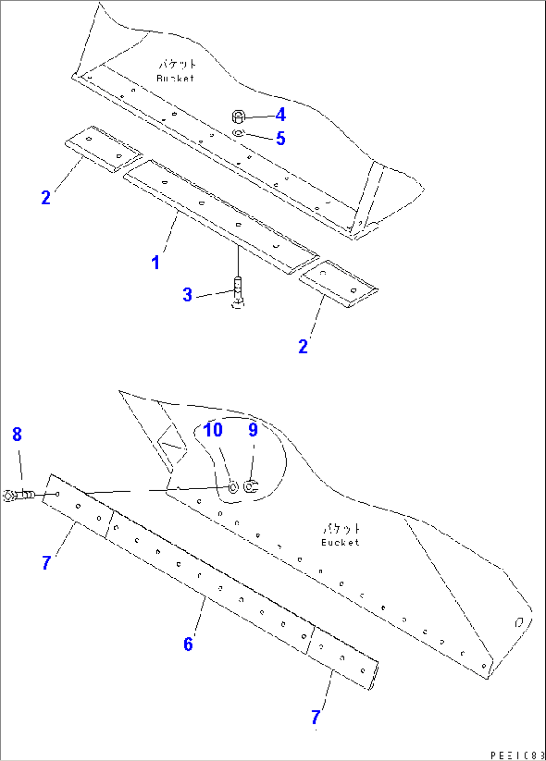 CUTTING EDGE AND SPECIAL CUTTING EDGE(#60001-)