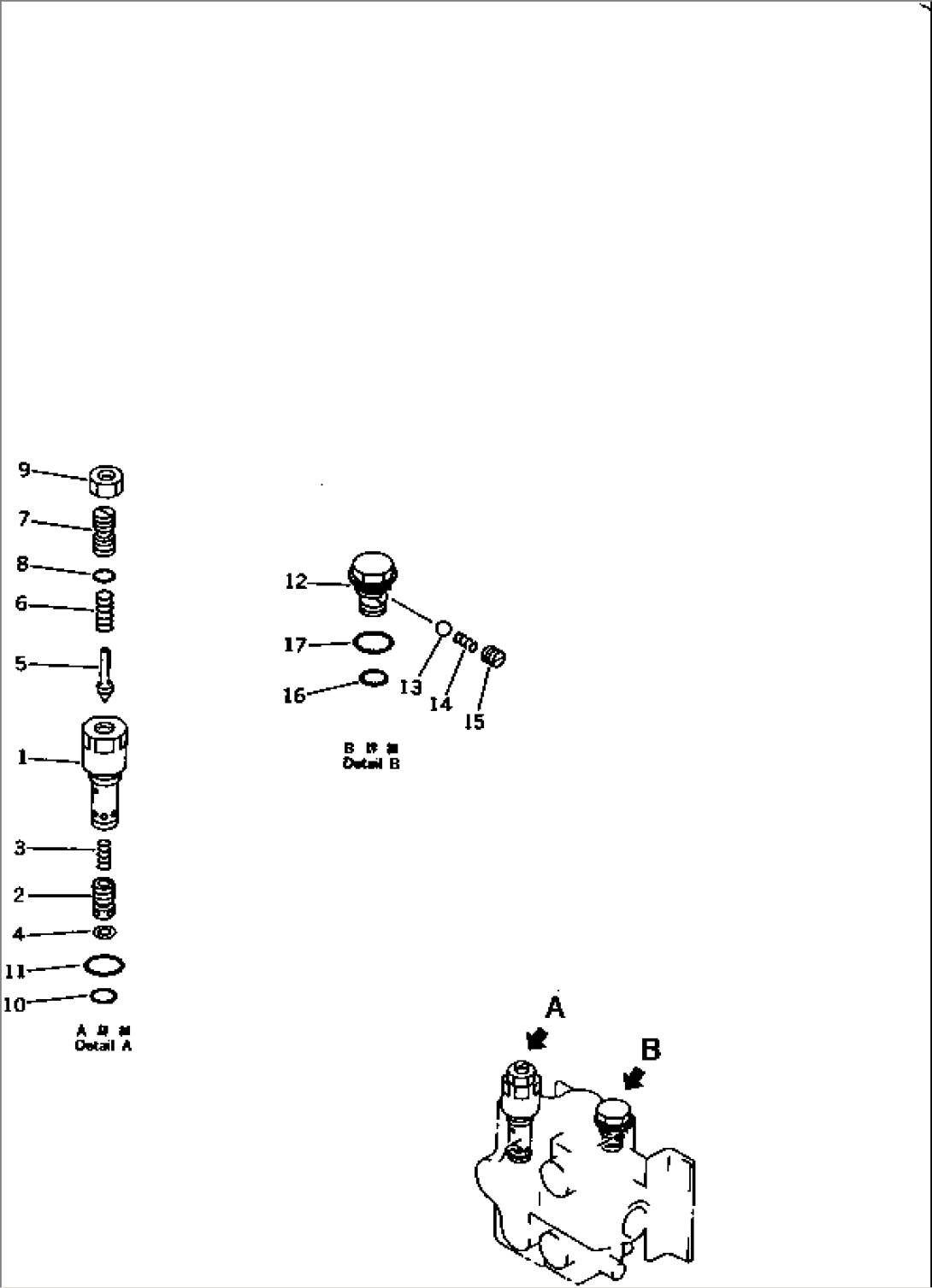 WORK EQUIPMENT VALVE (2/2) (FOR ANGLE DOZER)