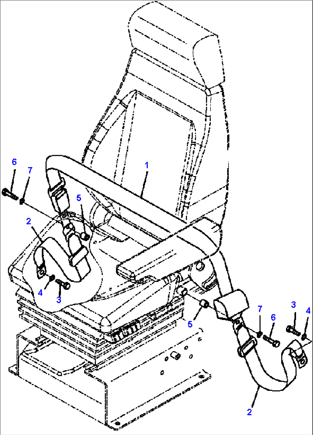 K0160-01A0 SEAT BELT RETRACTABLE (3 INCH)
