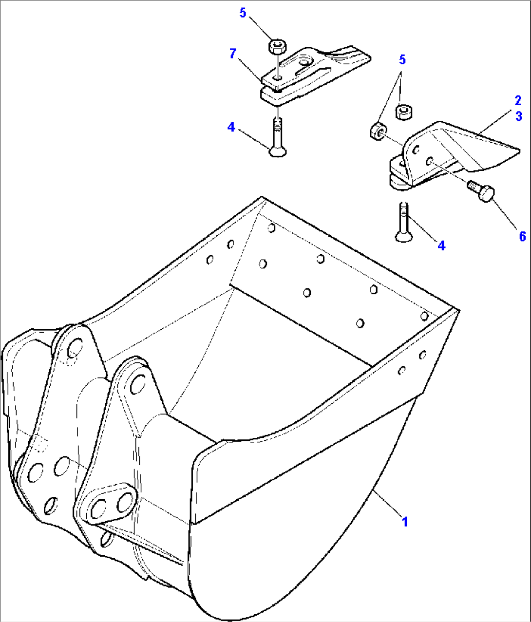 BUCKET (L=600 mm)