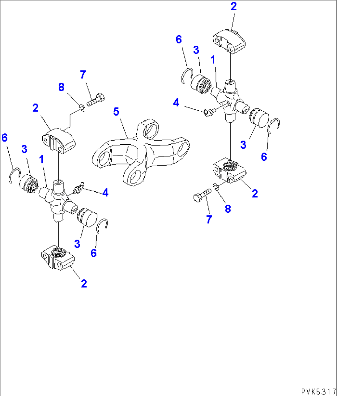 UNIVERSAL JOINT (FOR F2-R2 TRANSMISSION)