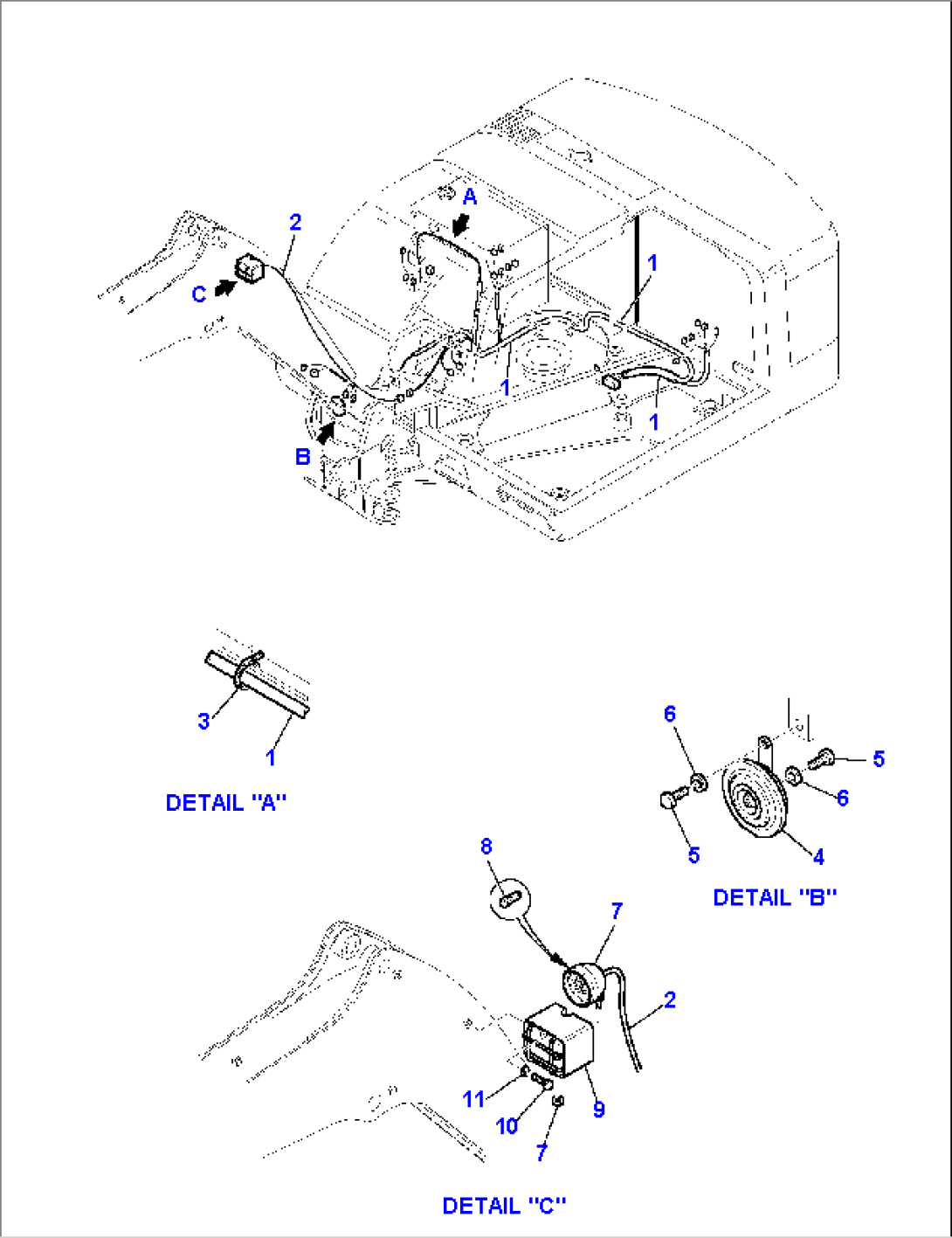 ELECTRICAL SYSTEM (LIGHT AND SERVICE LINE) (1/2)