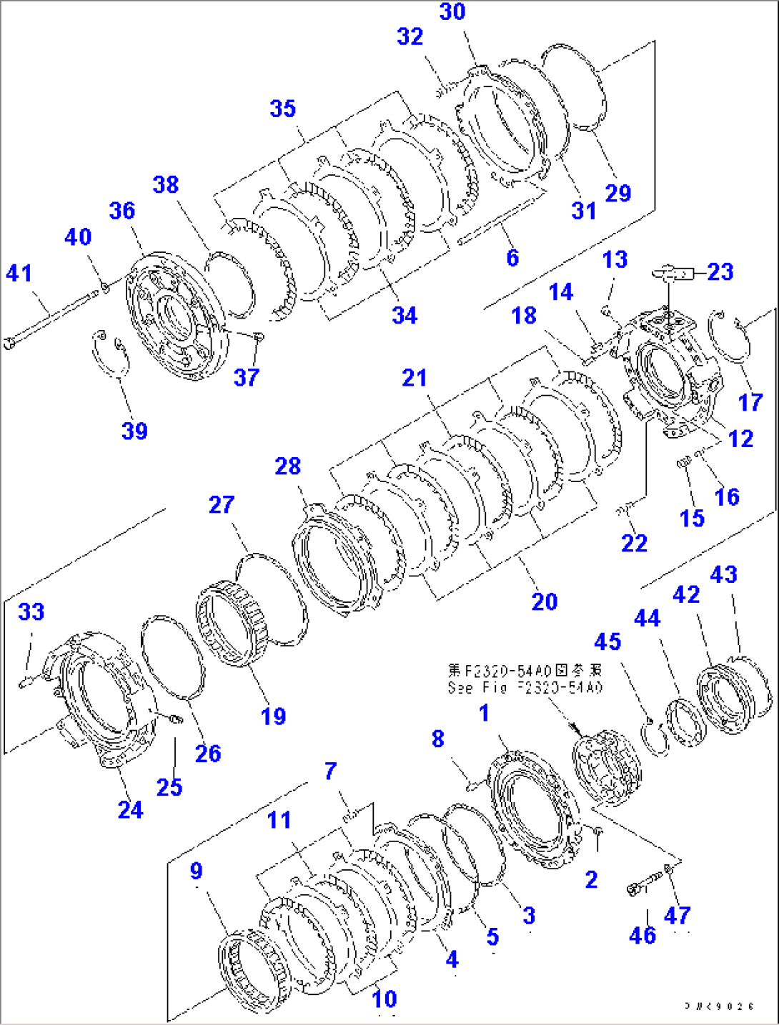 TRANSMISSION (2ND¤ 3RD¤ FOWARD AND REVERSE HOUSING)(#60884-65000)