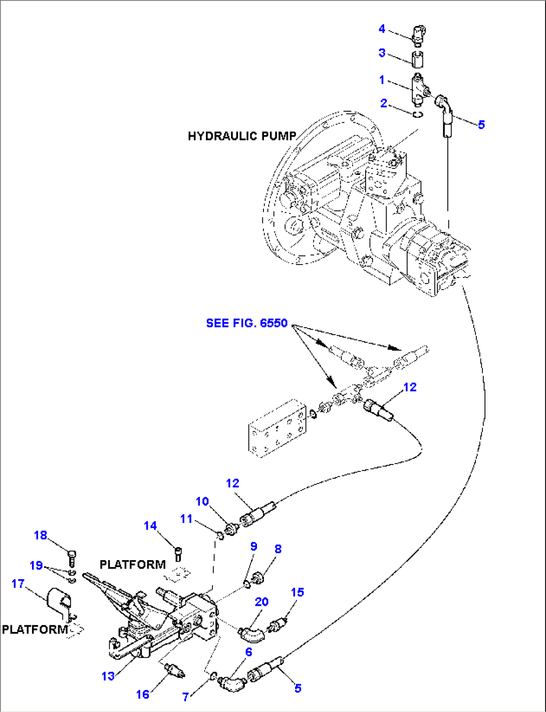 HYDRAULIC PIPING (BRAKE LINE) (1/3)