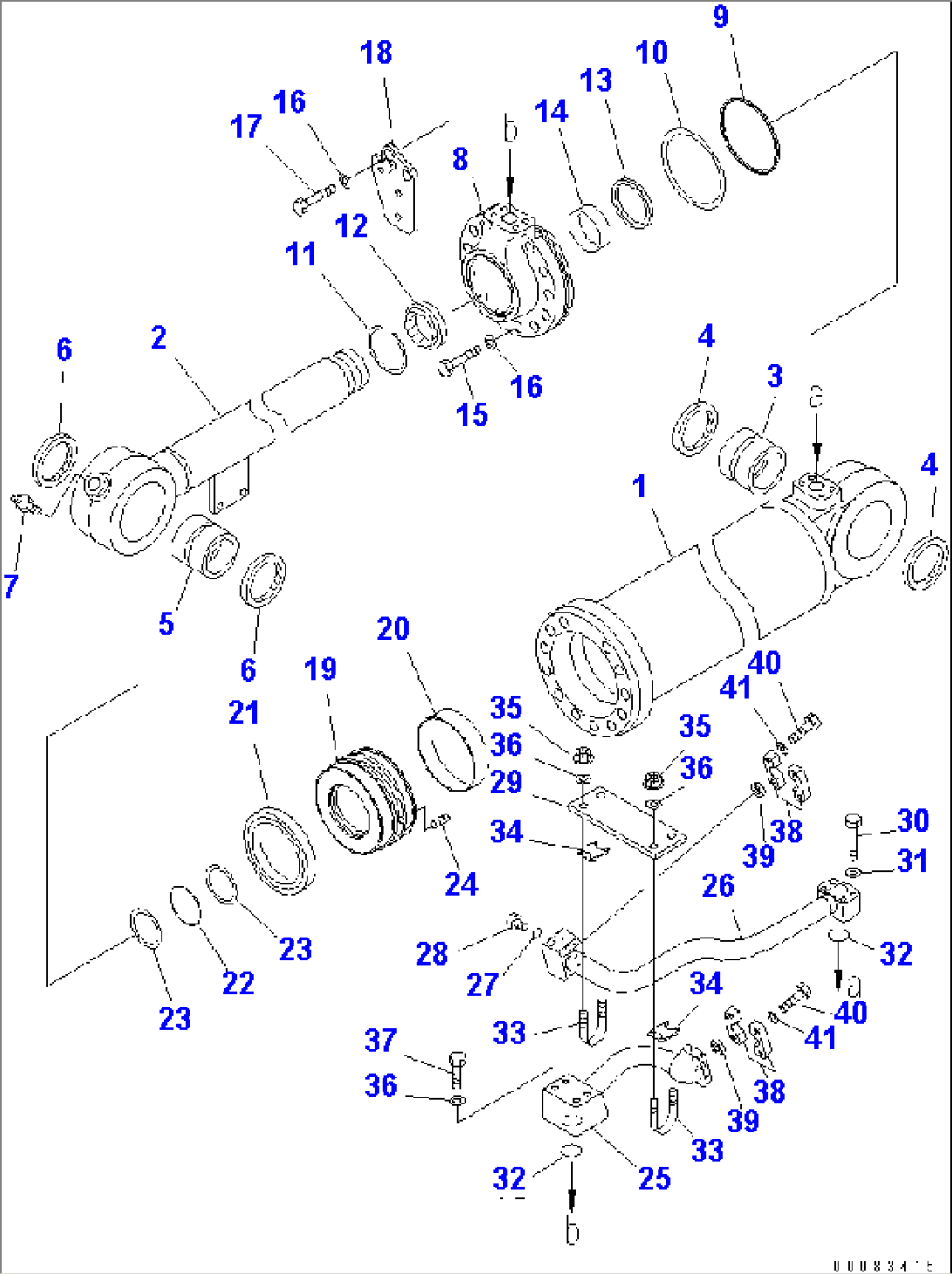 BUCKET CYLINDER (INNER PARTS)(#75001-)
