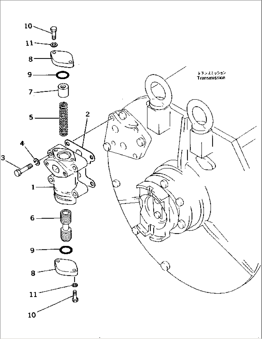 TRANSMISSION LUBRICATION VALVE (FOR HEAVY DUTY)(#1819-)