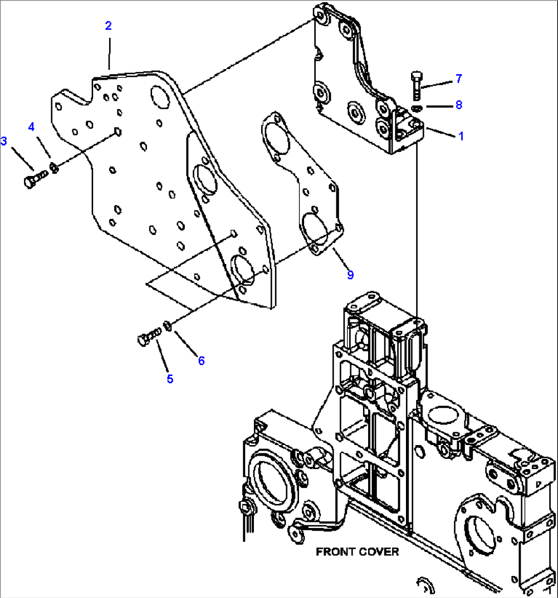 A1216-B8C0 EXHAUST GAS RECIRCULATION (EGR) (6/6) ENGINE S/N 533487-