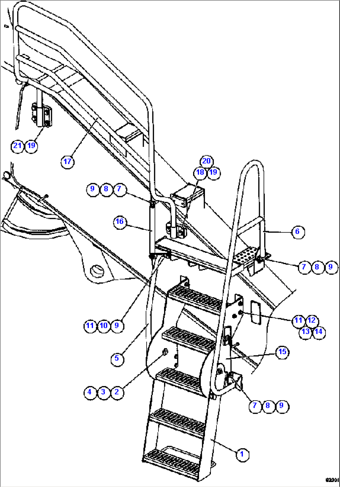 ENGINE ACCESS LADDERS & HANDRAILS