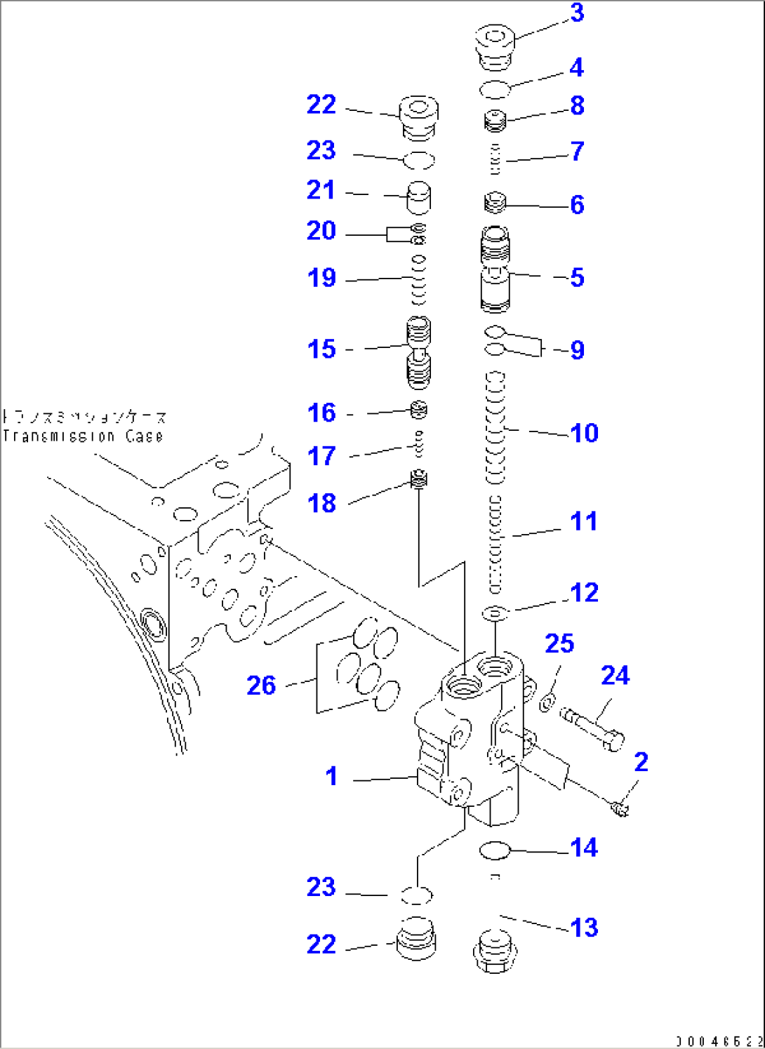 TRANSMISSION MAIN RELIEF VALVE(#11001-)