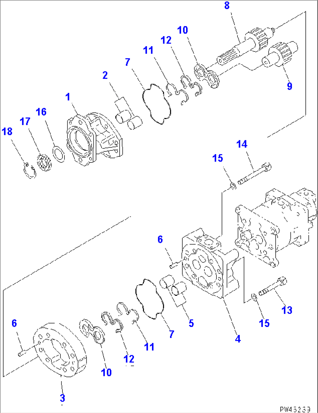TORQUE CONVERTER AND P.O.C. PUMP (1/3)