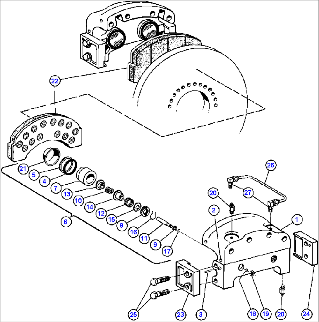 REAR DISC BRAKE ASSEMBLY (PB8877)